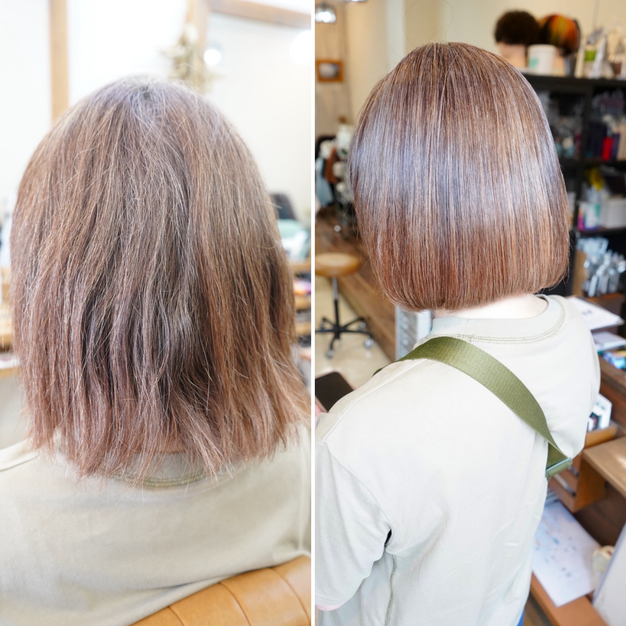 エイジング毛への優しい柔らかストレート👨‍🎨